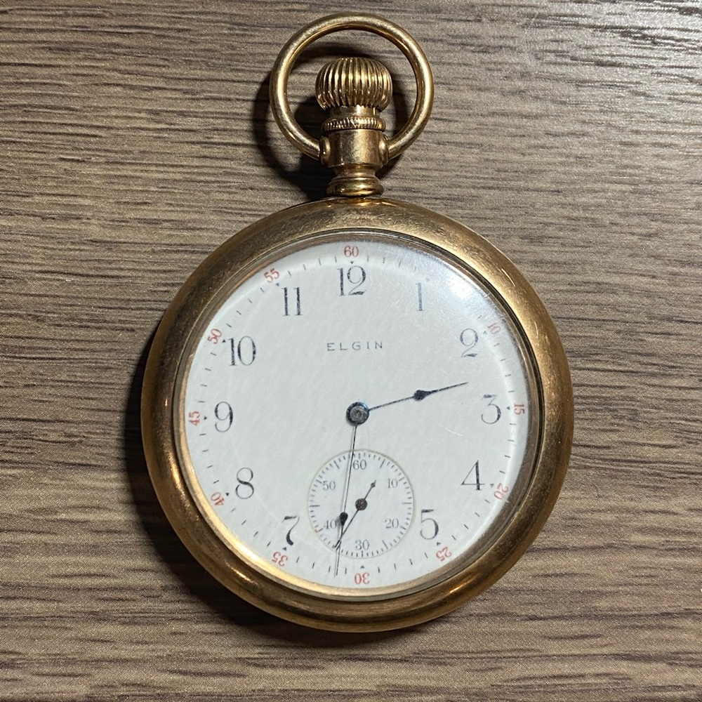 1910 Antique Elgin Working Pocket Watch